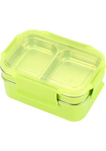 1000 ml. Lunchbox Paslanmaz Çelik Çift Katmanlı Bölmeli Öğle Yemeği Kutusu (Yurt Dışından)