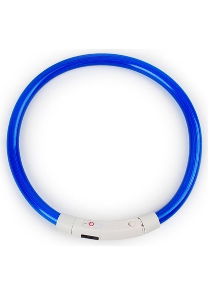Ayarlanabilir USB Şarj Pet Köpek Tasması LED Gece Yanıp Sönen Aydınlık (Yurt Dışından)