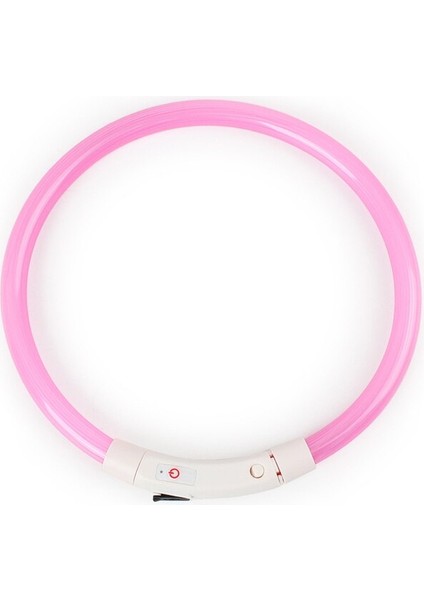 Ayarlanabilir USB Şarj Pet Köpek Tasması LED Gece Yanıp Sönen Aydınlık (Yurt Dışından)