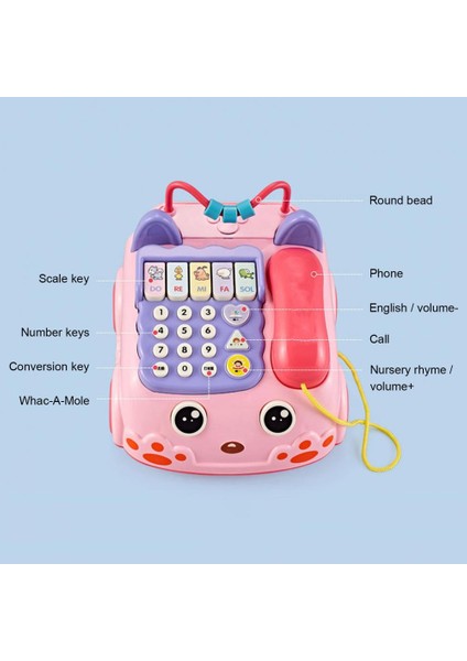 Bebek Sevimli Hamster Telefon Oyuncaklar Renkli Çocuklar Öğrenme Eğlenceli Müzik Telefon Oyuncak Klasik Sohbet Telefon Oyunu Etkileşim (Yurt Dışından)