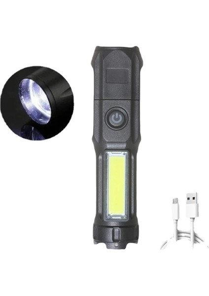 Telescopic USB Rechargeable LED Flashlight (Yurt Dışından)