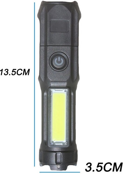 Telescopic USB Rechargeable LED Flashlight (Yurt Dışından)