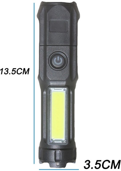 Telescopic USB Rechargeable LED Flashlight (Yurt Dışından)