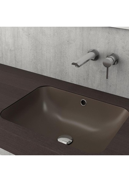 Bocchi Scala Tezgah Altı Lavabo 55 cm Mat Kahverengi 1006-025-0125