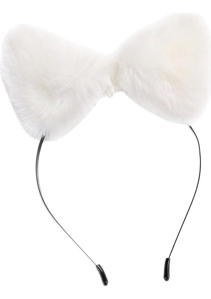 Anime Cosplay Kedi Kulak Bandı Güzel Karikatür Saç Bandı Saç Aksesuarları Beyaz modelleri