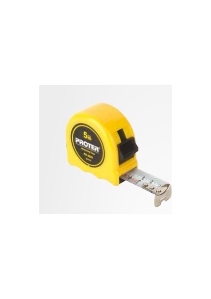 Stoplu Çelik Şerit Metre 5 M x 25 mm