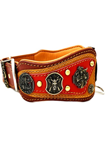Kahverengi Savaşçı Viking Deri Köpek Tasması fırsatları