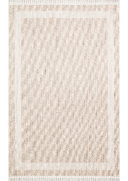 Cozy Czy 05 Beıge Hav Toz Vermez Modern Örgü Dokuma Makine Halısı