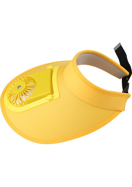 Güneş Fan Visor Şapkası - Sarı (Yurt Dışından)
