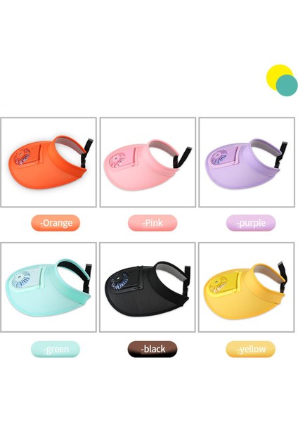 Güneş Fan Visor Şapkası - Siyah (Yurt Dışından) modelleri