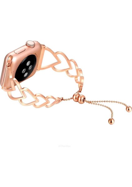 Apple Watch Uyumlu 4 5 6 7 45MM 44MM 42MM Kalpli Bileklik Tarz Kordon