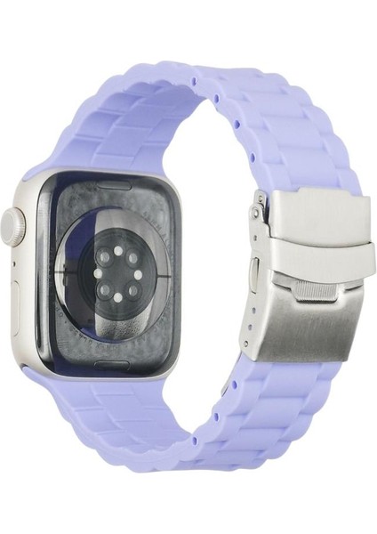Apple Watch Uyumlu 4 5 6 7 45MM 44MM 42MM Silikon Bracelet Loop Kordon