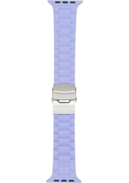 Apple Watch Uyumlu 4 5 6 7 45MM 44MM 42MM Silikon Bracelet Loop Kordon