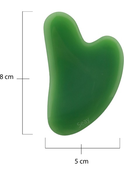 Aventurin Kalp ve Tırtıklı Guasha Yüz Masaj Aleti Face Gua Sha Premium modelleri