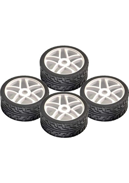 Rc Araba Kauçuk Lastik, 4 Adet 1/8 Rc Lastik Hsp Hobao Traktör Kamyon İçin 1/8 Rc Araba Siyah (Yurt Dışından)
