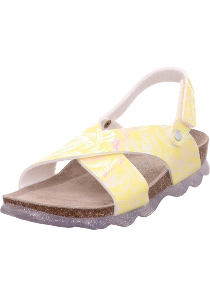 Jellies Soft Mantar Tabanlı Sarı Sandalet