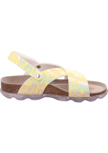 Jellies Soft Mantar Tabanlı Sarı Sandalet