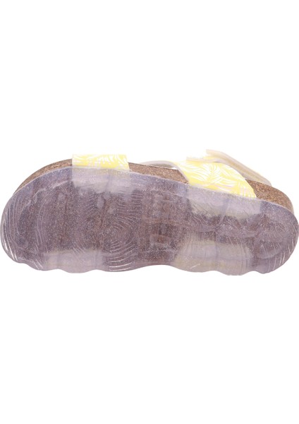 Jellies Soft Mantar Tabanlı Sarı Sandalet