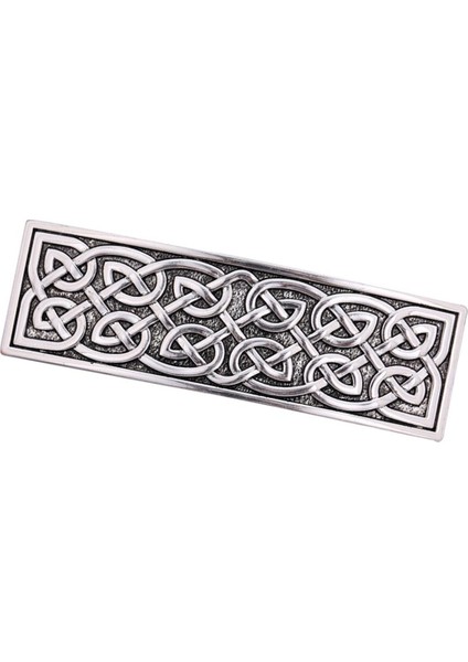 El Yapımı Kadın Saç Klip Firkete Retro Tarzı Metal Fransız Barrette Takı Gümüş