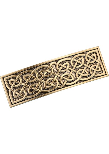 Kadın Moda Metal Saç Klip Barrette Saç Pin Celtic Düğüm Desen Tasarım Altın