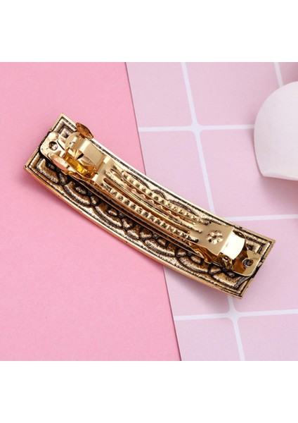 Kadın Moda Metal Saç Klip Barrette Saç Pin Celtic Düğüm Desen Tasarım Altın fiyatları