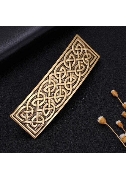 Kadın Moda Metal Saç Klip Barrette Saç Pin Celtic Düğüm Desen Tasarım Altın modelleri