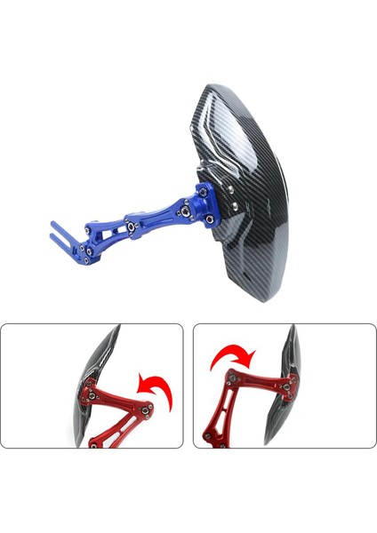 Evrensel Elektrikli Döngüsü Arka Tekerlek Kapağı Çamurluk Splash Guard Mudguard Mavi 39 cm. (Yurt Dışından)