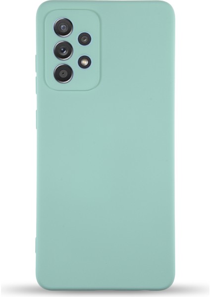 Caseworld Samsung Galaxy A13 4g ile Uyumlu Kapak Içi Kadife Kamera Korumalı Lansman Silikon ile Uyumlu Kılıf - Turkuaz