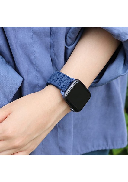Cool Cold Apple Watch Solo Döngü 42/44/45 mm Uyumlu Örgü Elastik Tokalı Ayarlanabilir Kordon modelleri