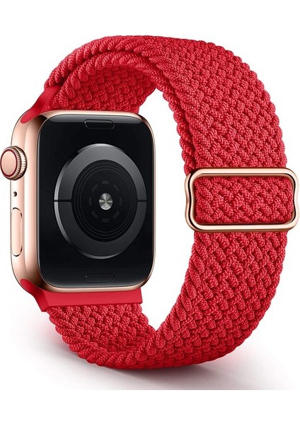Cool Cold Apple Watch Solo Döngü 38/40/41 mm Uyumlu Örgü Elastik Tokalı Ayarlanabilir Kordon