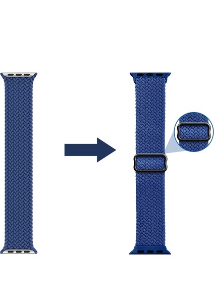 Cool Cold Apple Watch Solo Döngü 38/40/41 mm Uyumlu Örgü Elastik Tokalı Ayarlanabilir Kordon fiyatları