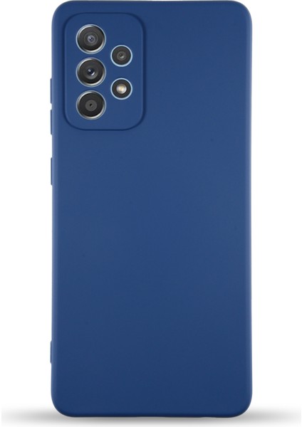 Samsung Galaxy A73 5g Kapak Içi Kadife Kamera Korumalı Lansman Silikon Kılıf - Lacivert