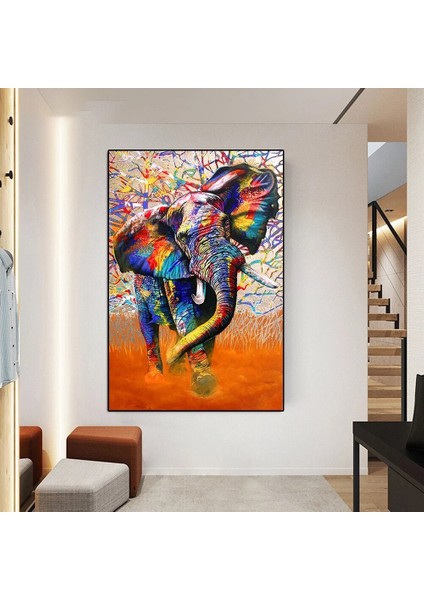 Sanatsal Soyut Vintage Chill Out Poster Renkli Fil Poster