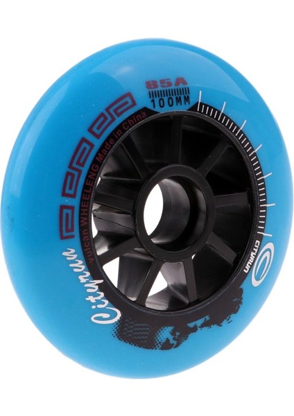 Roller Patates Tekerlekleri Kapalı Açık Hızlı Paten Tekerlekleri Aracı Siyah/mavi/kırmızı 100MM Mavi (Yurt Dışından)