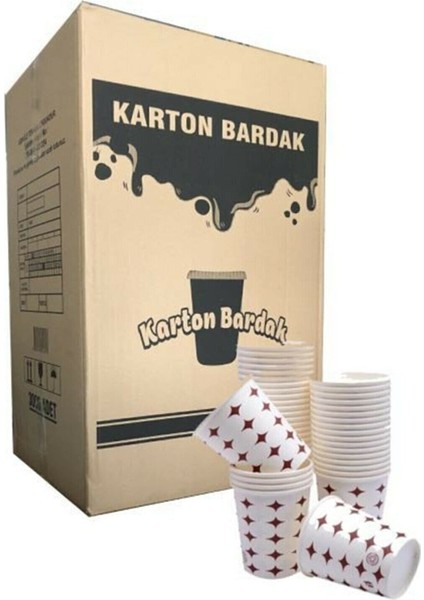 Karton Bardak 6.5 Oz 3000 Adet  (1 Koli)