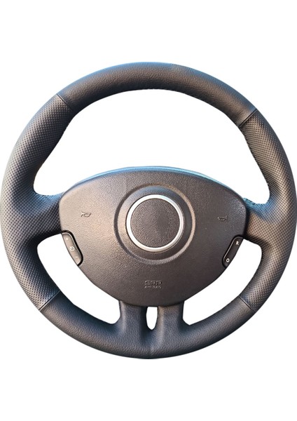 Renault Clio 3 Plastik Direksiyon Tam Uyumlu Spor Deri Direksiyon Kılıfı