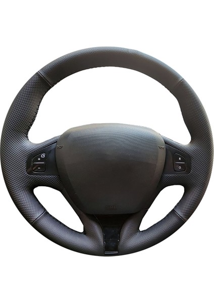 Renault Clio 4 Faz 1 (2012-2016) Arası Tam Uyumlu Spor Deri Direksiyon Kılıfı