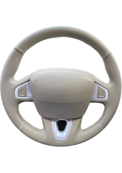 Renault Megane 3 Bej Direksiyon Tam Uyumlu Spor Direksiyon Kılıfı