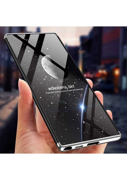 Samsung Galaxy S22 Ultra Kılıf 360 Tam Koruma Ön ve Arka Sert Mika Kapak Orjinal Ays Gkk Kapak