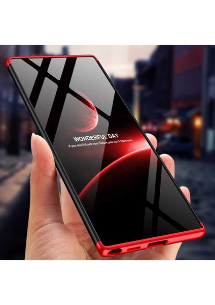 Samsung Galaxy S22 Ultra Kılıf 360 Tam Koruma Ön ve Arka Sert Mika Kapak Orjinal Ays Gkk Kapak