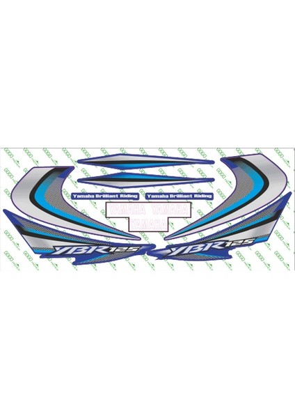 Ybr 125 2010 Mavi Sticker Set