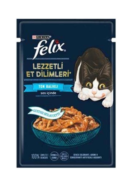 Pouch Tasty Shreds Tavuklu Lezzetli Et Dilimleri Yaş Kedi Maması 80 gr x100