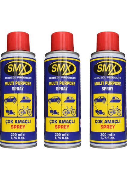 3 Adet Smx Çok Amaçlı Sprey 200 ml