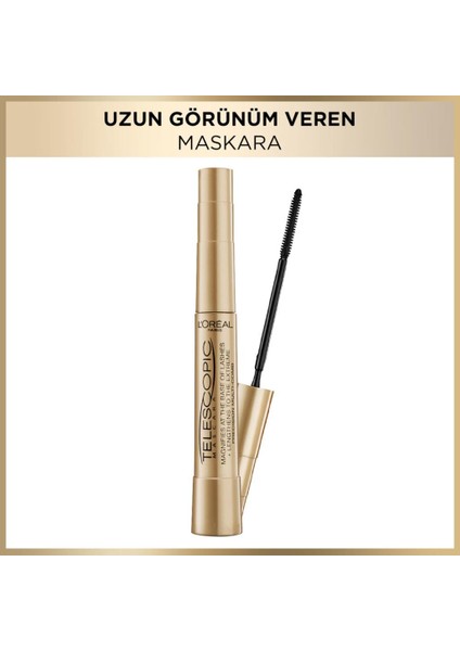 Mascara Telescopic Black + ınfaillible Automatic Jel Göz Kalemi - Kahverengi