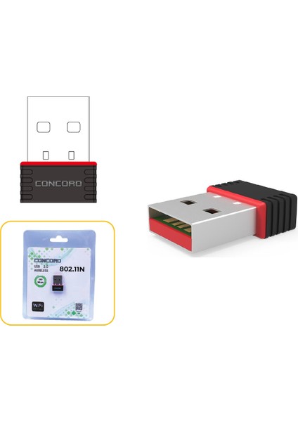 300 Mbps USB Wifi Alıcı Adaptör Tak Çalıştir