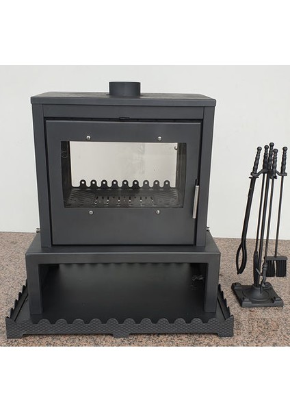 Camlı Soba Model Twin Ultra Çift Camlı Kuzine