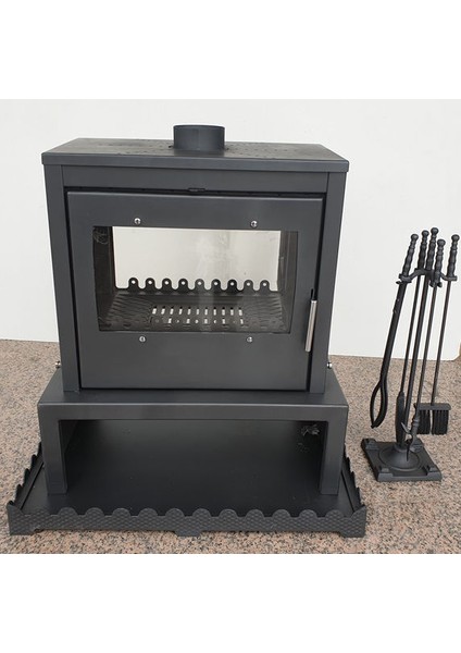 Camlı Soba Model Twin Ultra Çift Camlı Kuzine