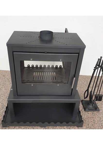 Camlı Soba Model Twin Ultra Çift Camlı Kuzine