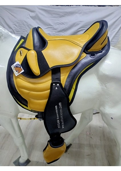 Atsar Equestrian Ithal Comfortride Deri Endurance Eyer Set