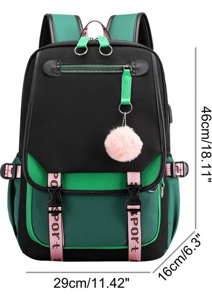 21L Sırt Çantası Ortaokul Öğrencisi Okul Çantası Şarj Portlu (Yurt Dışından) indirimleri